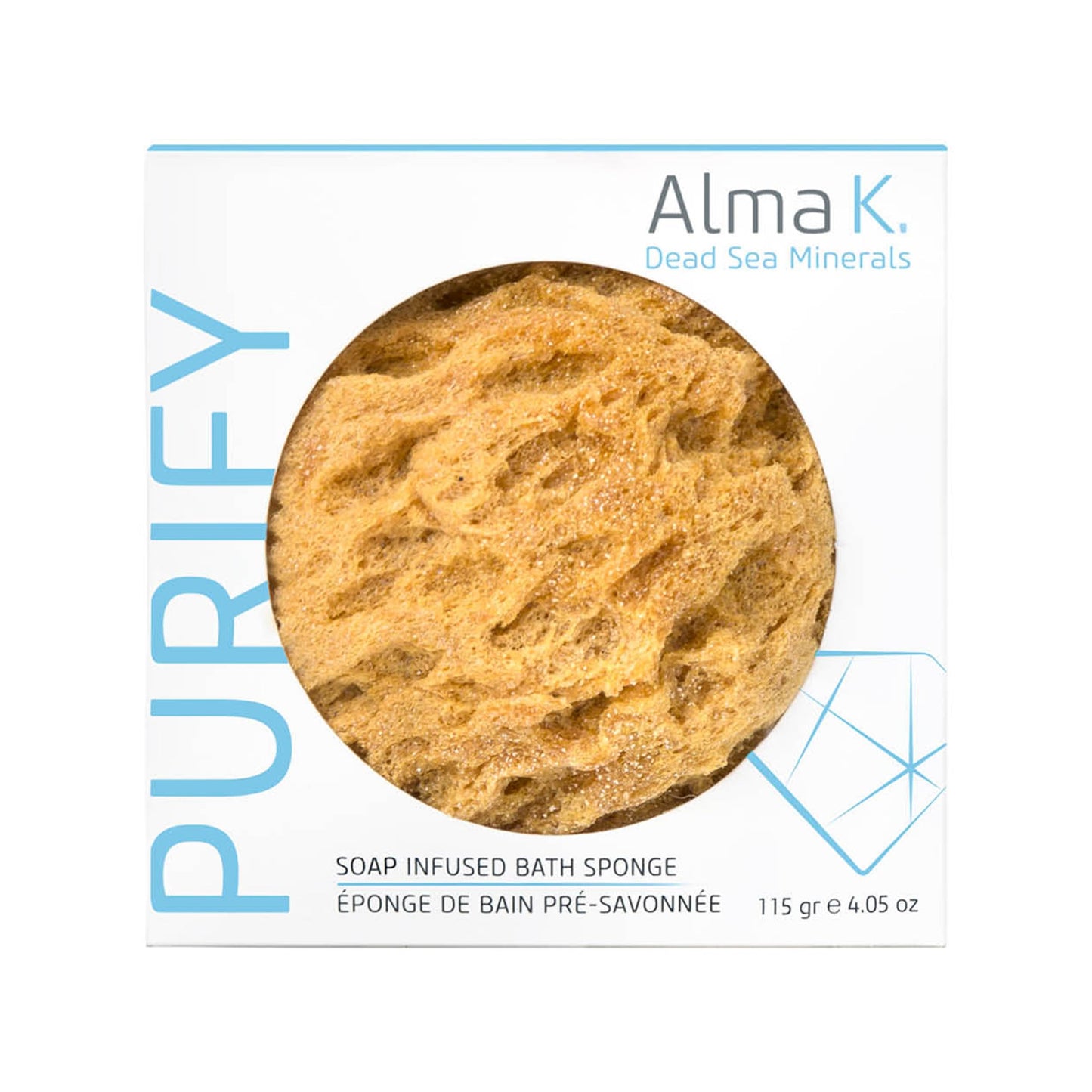 Alma K Soap Infused Bath Sponge - Bath & Shower Loofah for Women - Exfoliating Body Scrubber with Sweet Almond and Aloe Vera - White Tea and Neroli Beauty and Personal Care ALMA K