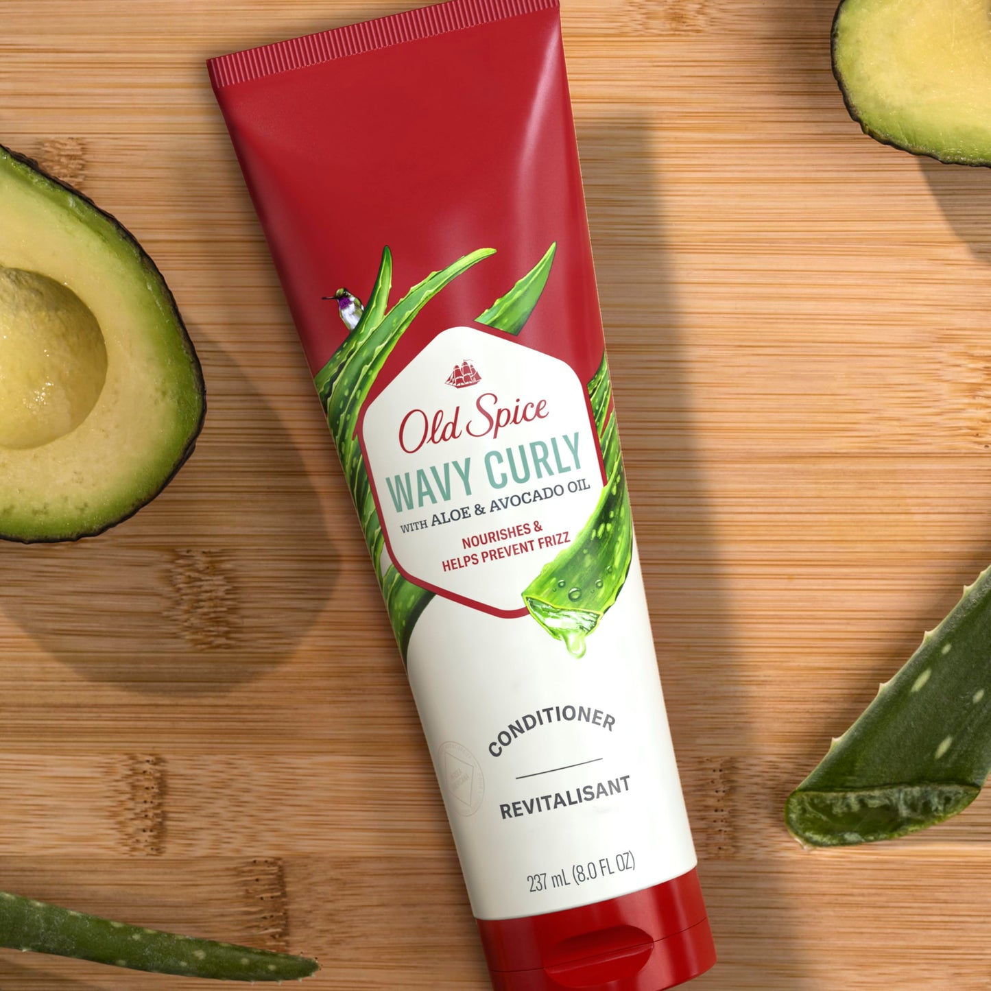 Old Spice Wavy Curly Hair Moisturizer with Aloe & Avocado Oil - 237 ml (8 fl oz) | Nourishes, Defines Curls & Helps Prevent Frizz Beauty & Personal Care Old Spice