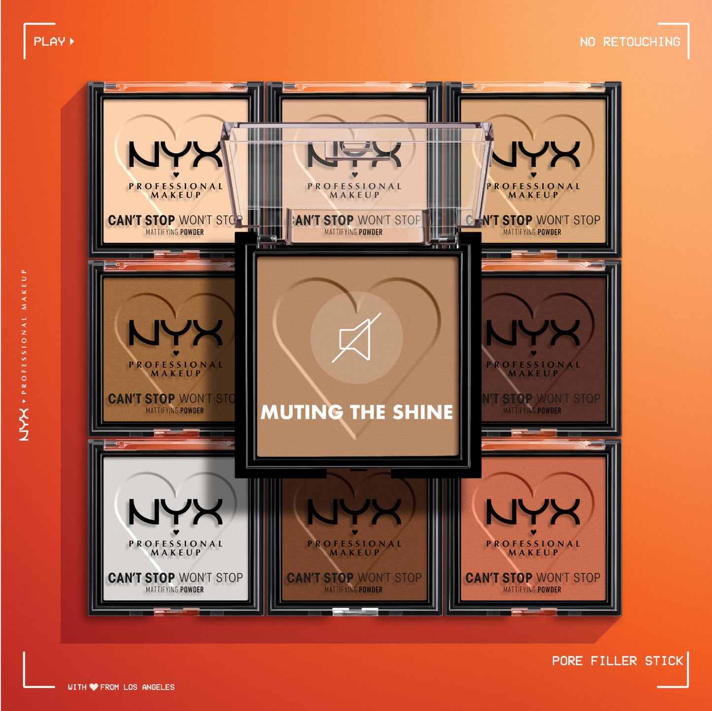 NYX PROFESSIONAL MAKEUP Can't Stop Won't Stop Mattifying Pressed Powder - Light Beauty & Personal Care NYX PROFESSIONAL MAKEUP