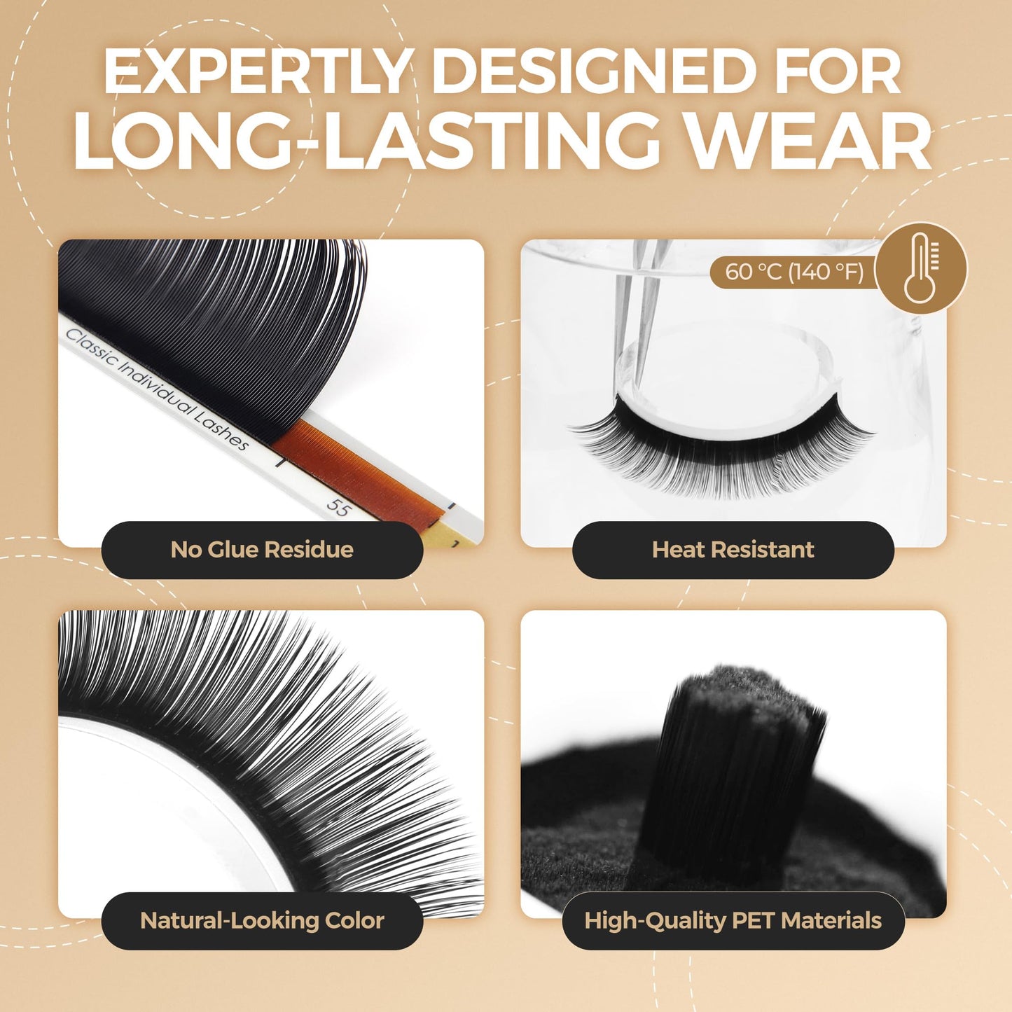 LASHVIEW Individual Eyelash Extensions, Premium Mink Lashes, 0.15 Thickness C Curl 11mm, Soft Application-Friendly, Natural Semi Permanent Eyelashes Beauty & Personal Care LASHVIEW