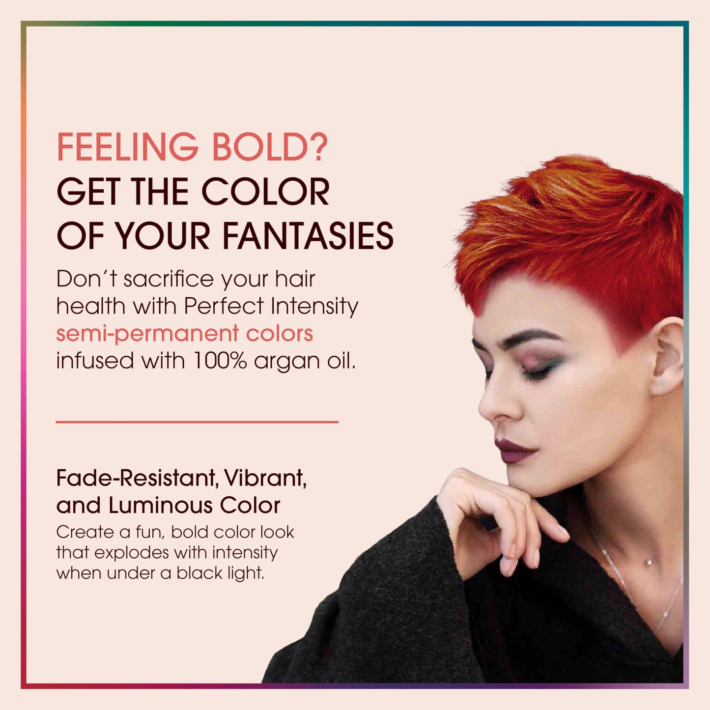 Argan Oil Perfect Intensity Semi-Permanent Color Cream - Scarlet Red by One n Only for Unisex - 3 oz Hair Color Beauty & Personal Care One 'N Only