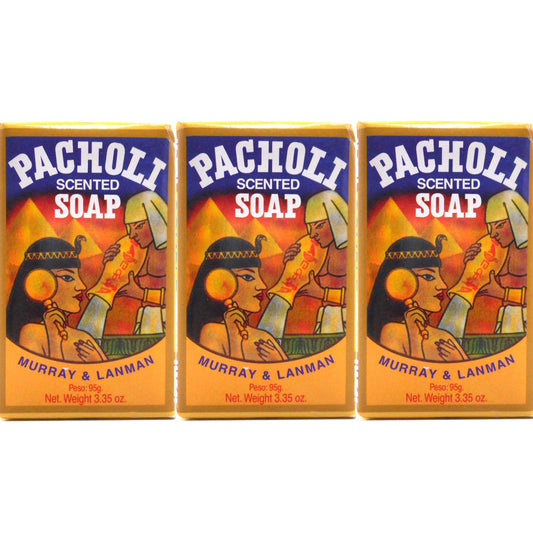 PATCHOULI SCENTED SOAP 3.3oz JABON de PACHOLI SAVON QTY-3 Beauty & Personal Care Murray & Lanman
