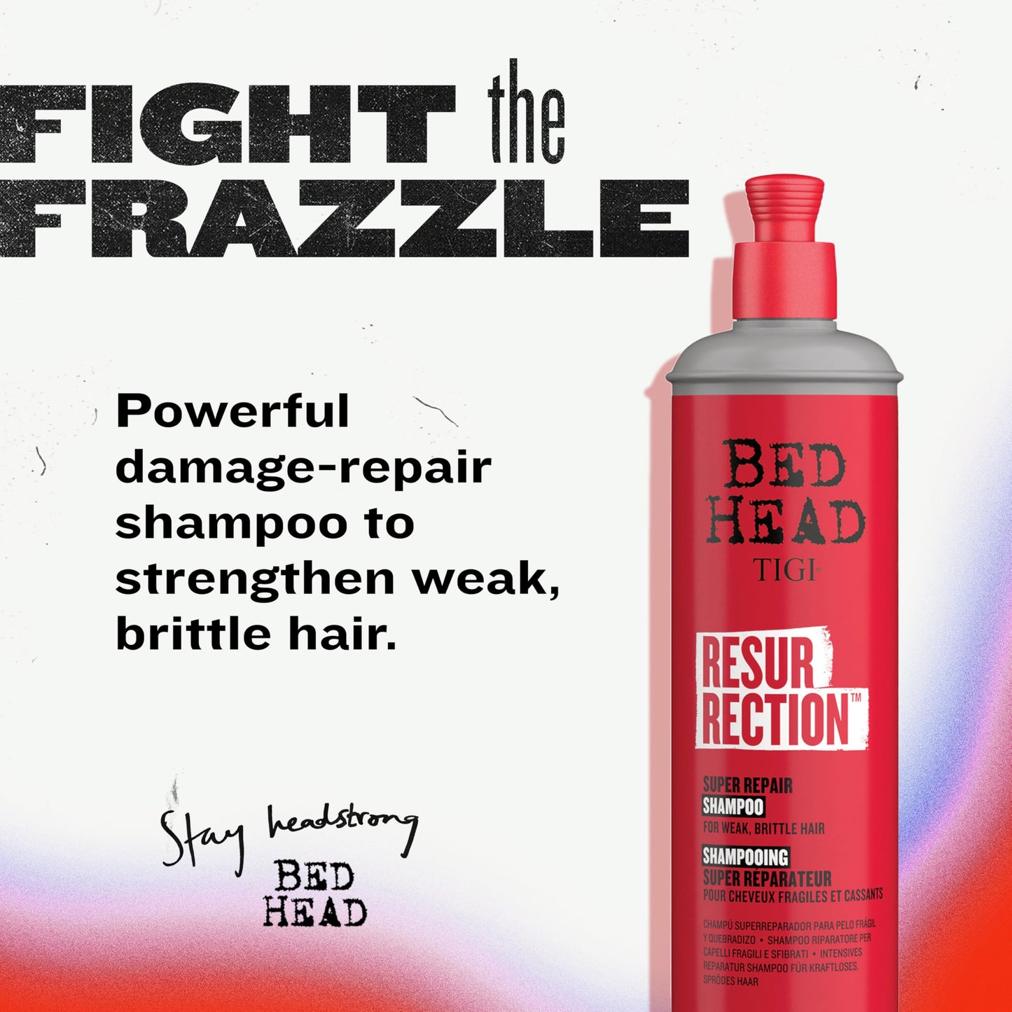 TIGI Bed Head RESURRECTION REPAIR SHAMPOO FOR DAMAGED HAIR 13.53 fl oz Beauty & Personal Care TIGI