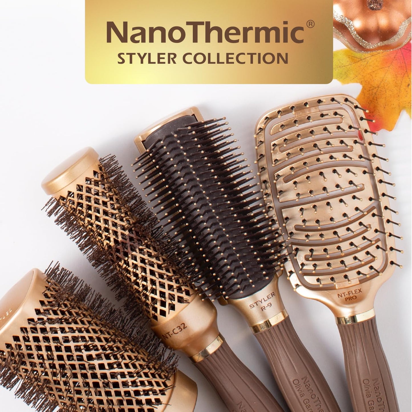 Olivia Garden NanoThermic Ceramic + Ion Styler Hair Brush (Styling) Beauty & Personal Care Olivia Garden