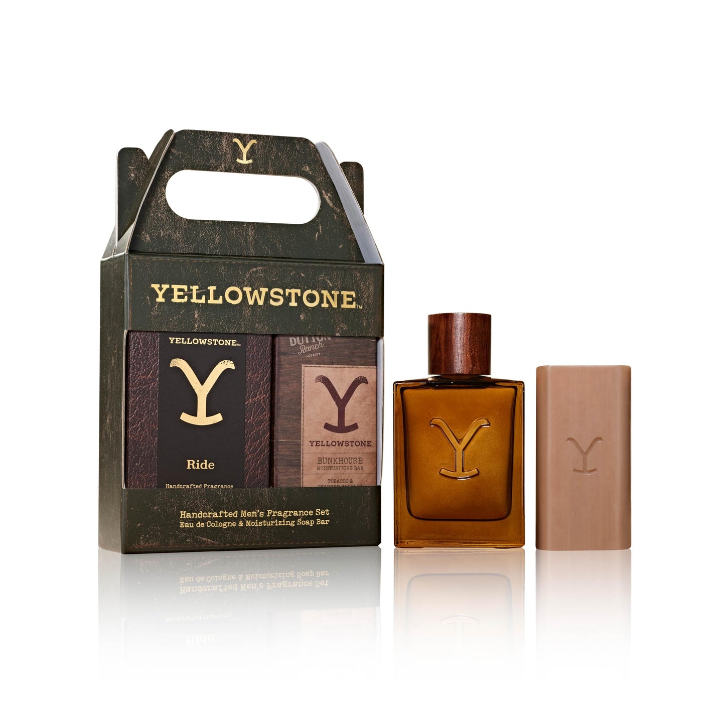 Yellowstone Men's Fragrance & Grooming Gift Set by Tru Western, Eau de Cologne & Artinsal Bar Soap - 1 fl oz Beauty & Personal Care Tru Fragrance Beauty