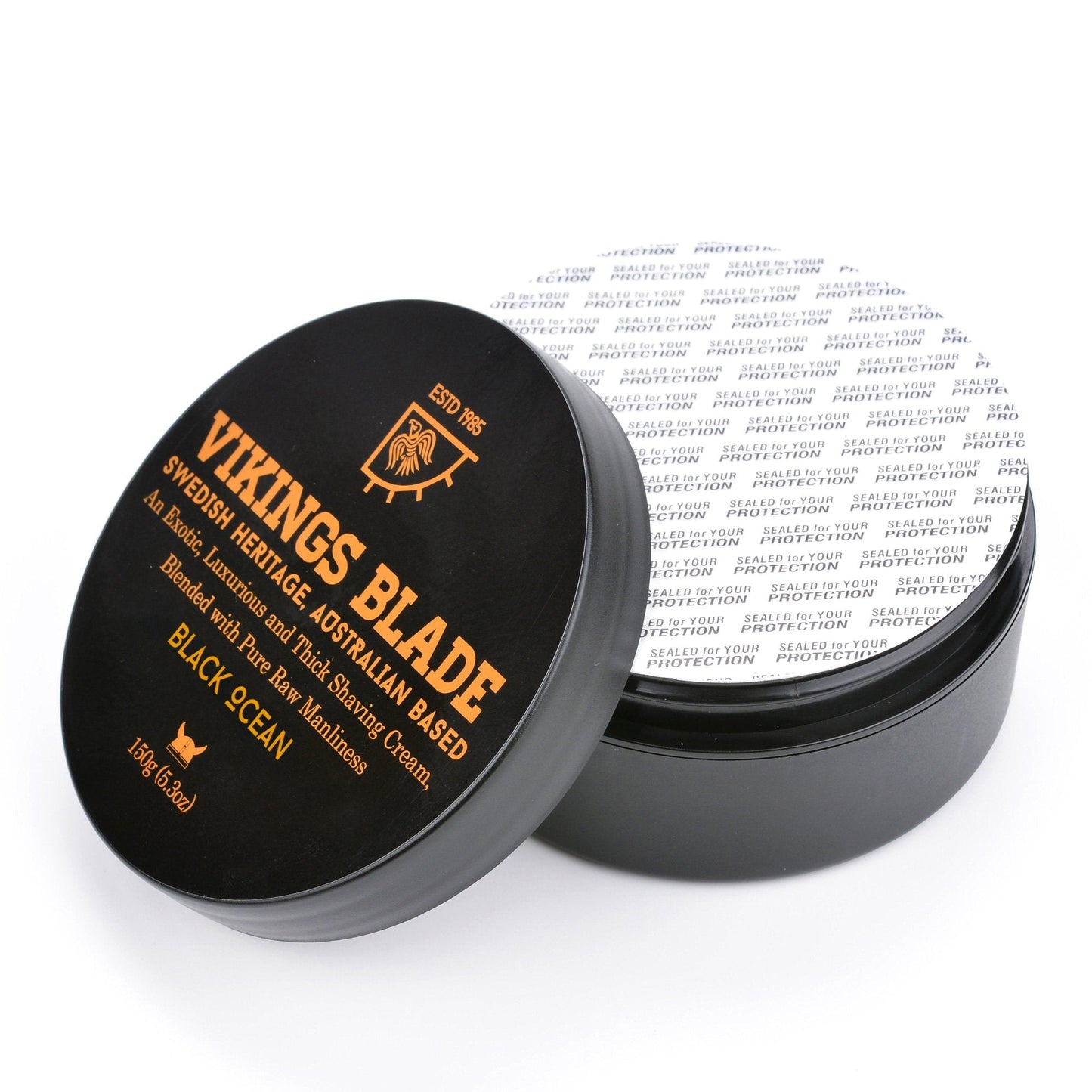 VIKINGS BLADE Luxury Shaving Cream, Black Ocean Scent, Silky Buttery Smooth, Surfactant Base. Refreshing, Clean, Close, FOAMING Shave Cream Beauty and Personal Care Vikings Blade