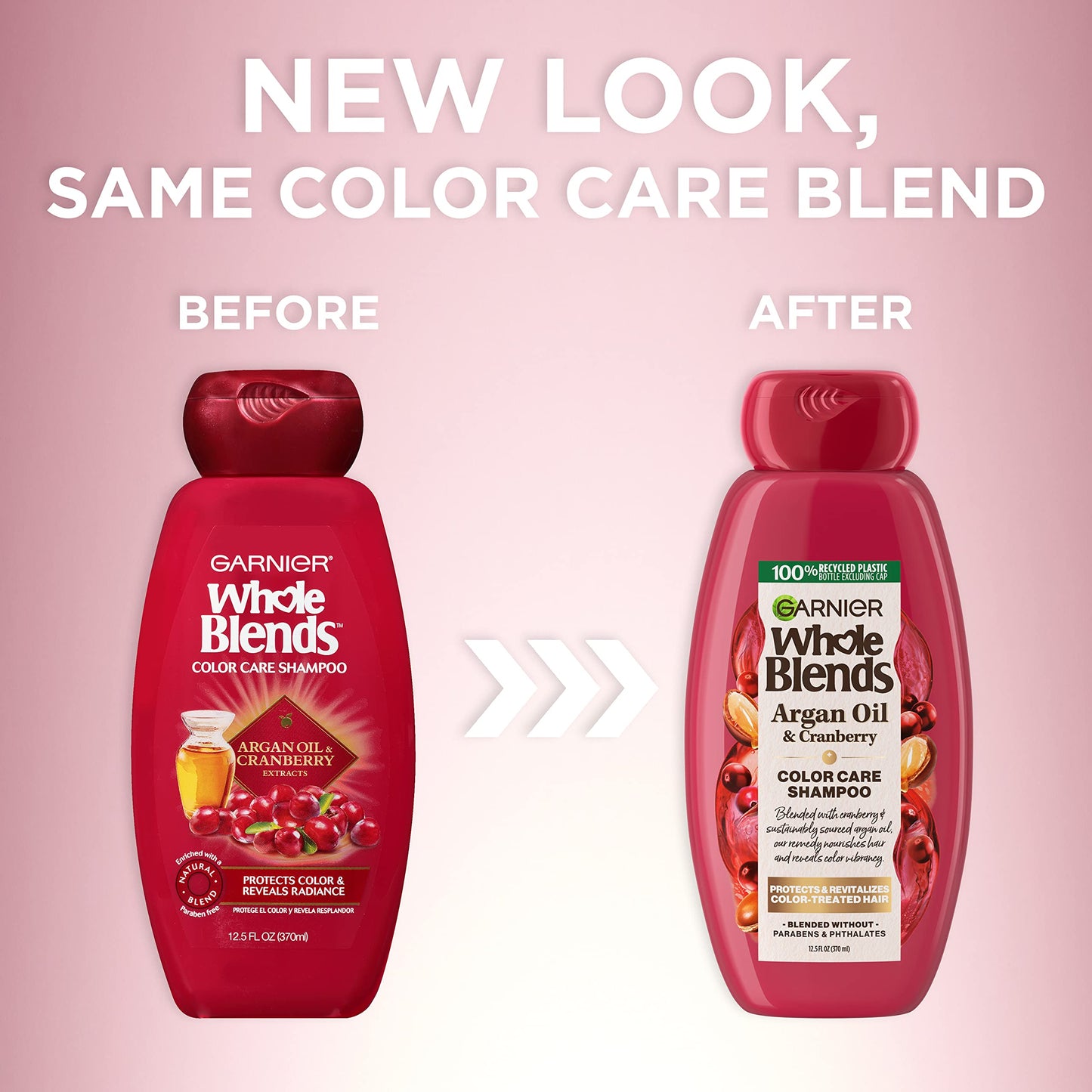 Garnier Whole Blends Color Care Conditioner with Argan Oil & Cranberry Extracts, 12.5 Fl Oz, 1 Count (Packaging May Vary) Beauty & Personal Care Garnier
