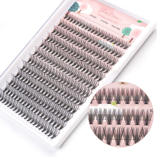 20D Lash Clusters, 240pcs Individual Lashes Extensions Volume Cluster Lashes, 10-14mm Mix Lengths 20 Roots C Curl 0.07mm Thickness eyelash and Apply Beauty & Personal Care FinyDreamy