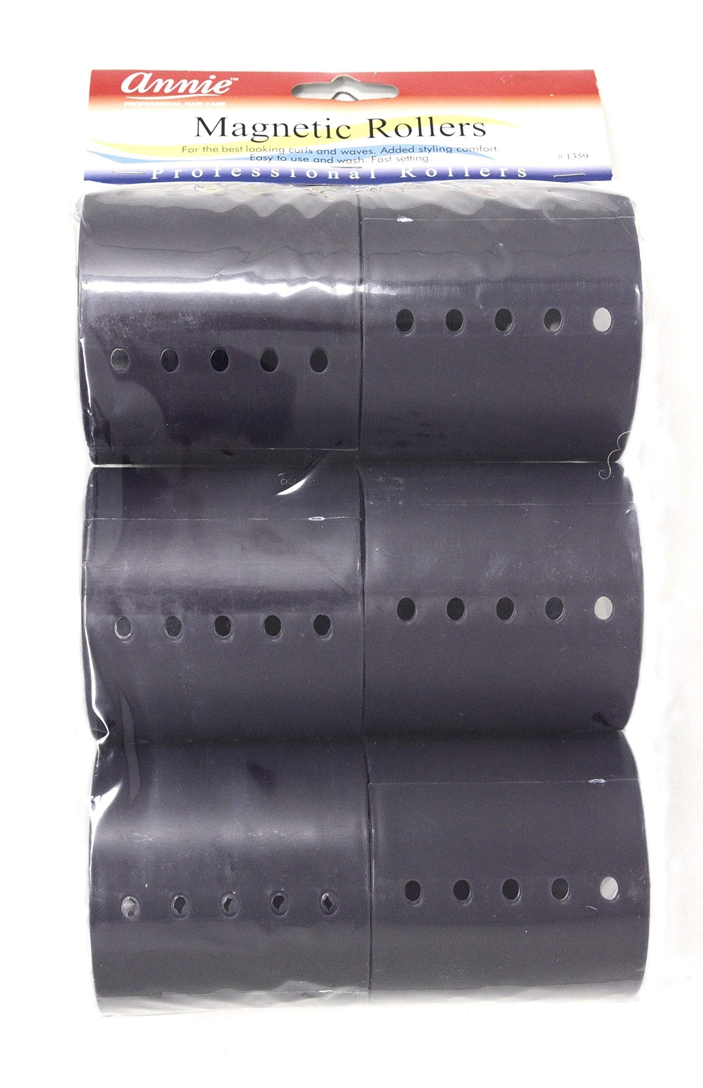 Annie Magnetic Rollers 6 Count Purple 3" #1359 Beauty & Personal Care Annie