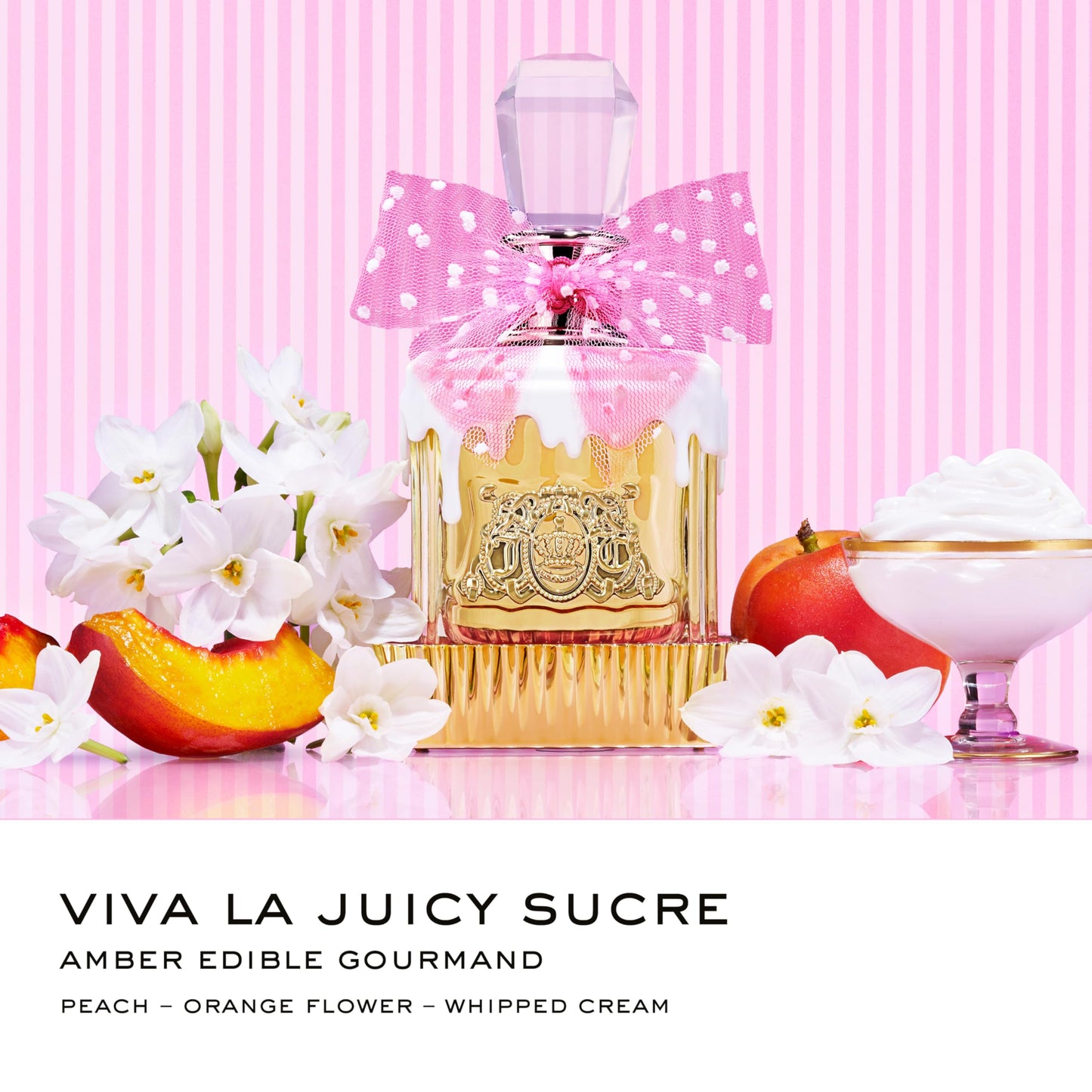 Juicy Couture Viva La Juicy Sucre? Eau De Parfum, Women's Mini Perfume with Notes of Peach, Orange Flower & Whipped Cream - Fruity & Sweet Perfume Beauty & Personal Care Juicy Couture