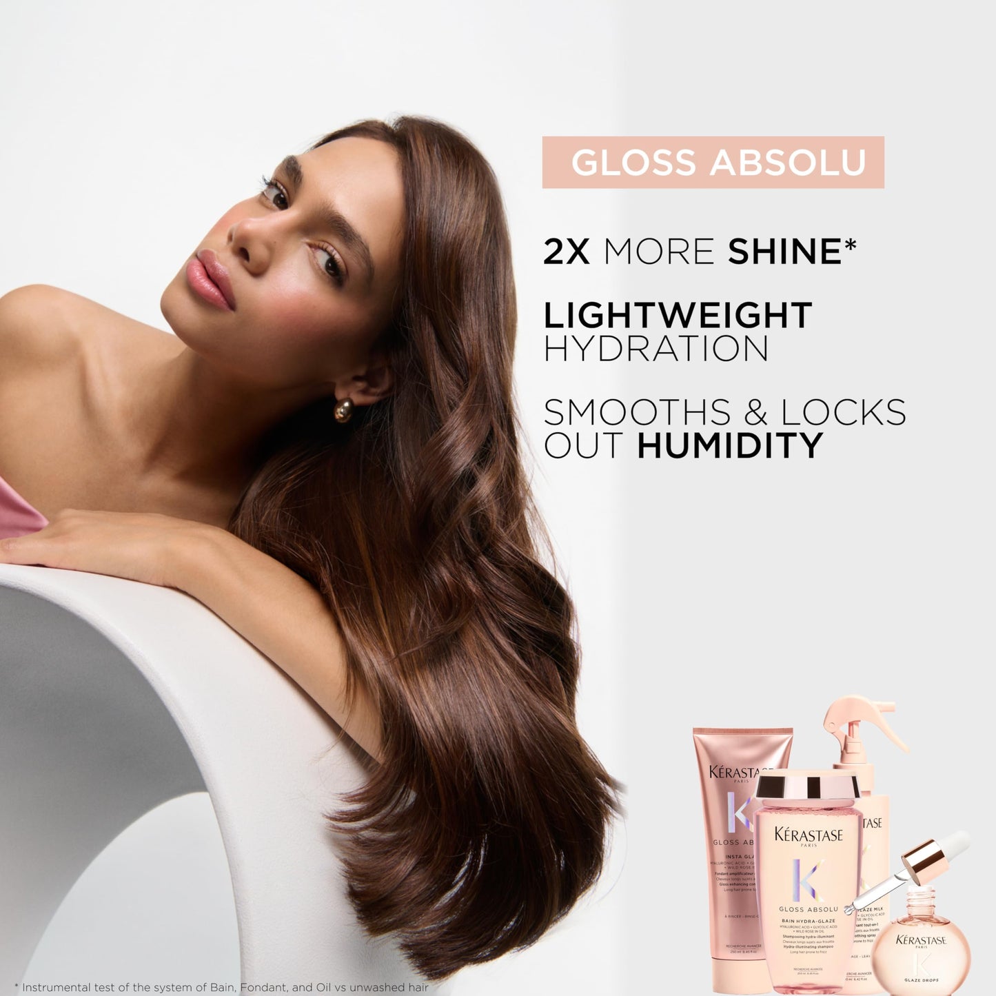 Kerastase Gloss Absolu Glaze Drops Anti-Frizz Hair Oil - Adds gloss and shine, nourishes and hydrates hair, with Hyaluronic Acid and Glycolic Acid Beauty and Personal Care KÉRASTASE