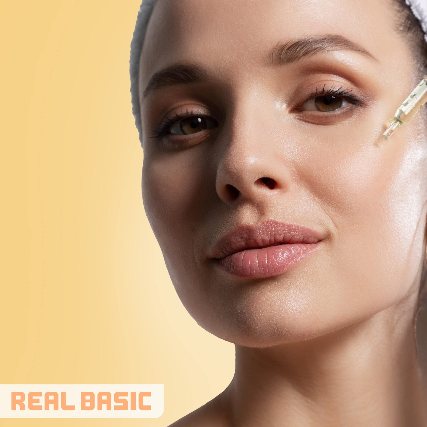 Real Basic Skin Serum for Brighter and Even Skin with Vitamin C, Ferulic Acid & Vegan Probiotic Kombucha 1 oz. - Vitamin C Serum for Face & Even Skin Beauty & Personal Care REAL BASIC