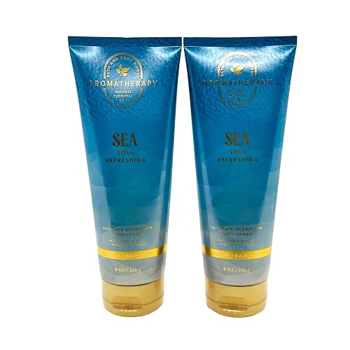 Bath & Body Works Ultimate Hydration Body Cream (Jasmine Eucalyptus), 8 Ounce (Pack of 2) Beauty & Personal Care Bath & Body Works