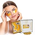 Dermoland Under Eye Patches For Women - 24K Gold Eye Masks, 15 Pairs | Hyaluronic Acid | Reduces Puffiness, Dark Circles & Wrinkles | Vegan Beauty & Personal Care Dermoland