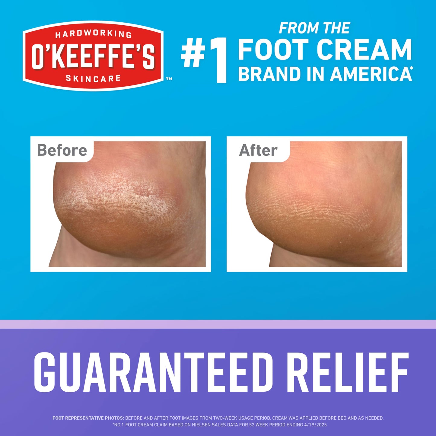 O'Keeffe's for Healthy Feet Night Treatment Foot Cream 3 oz Tube (2 Pack)- Guaranteed Overnight Relief for Extremely Cracked, Dry Feet, Repairing Beauty & Personal Care O'Keeffe's