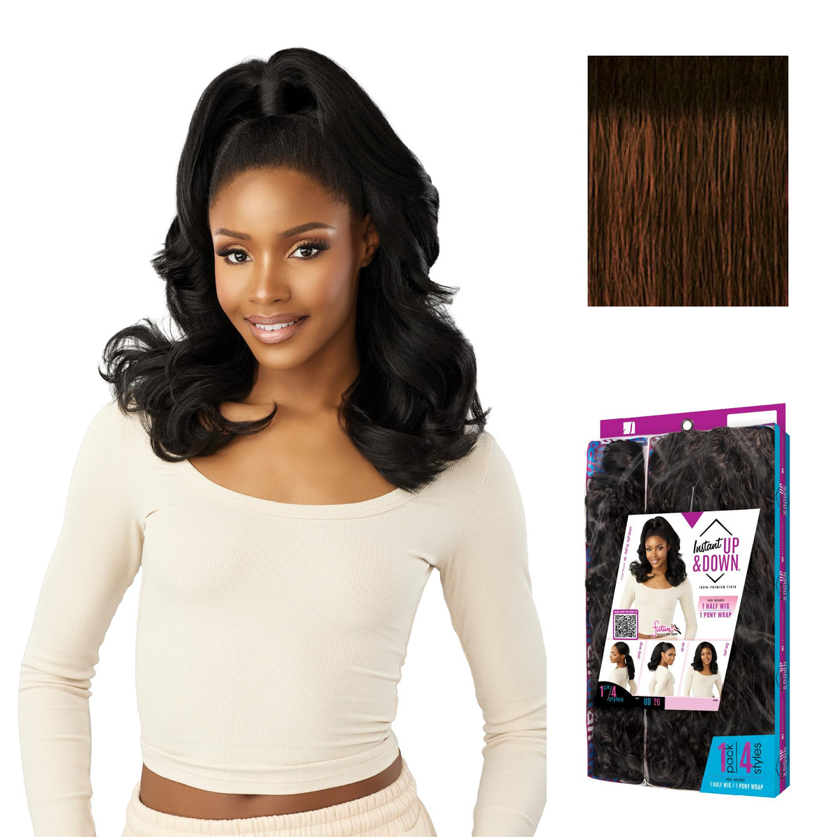 Sensationnel Instant Updown Halfwig Pony-Iud 26, TH2/COPPER