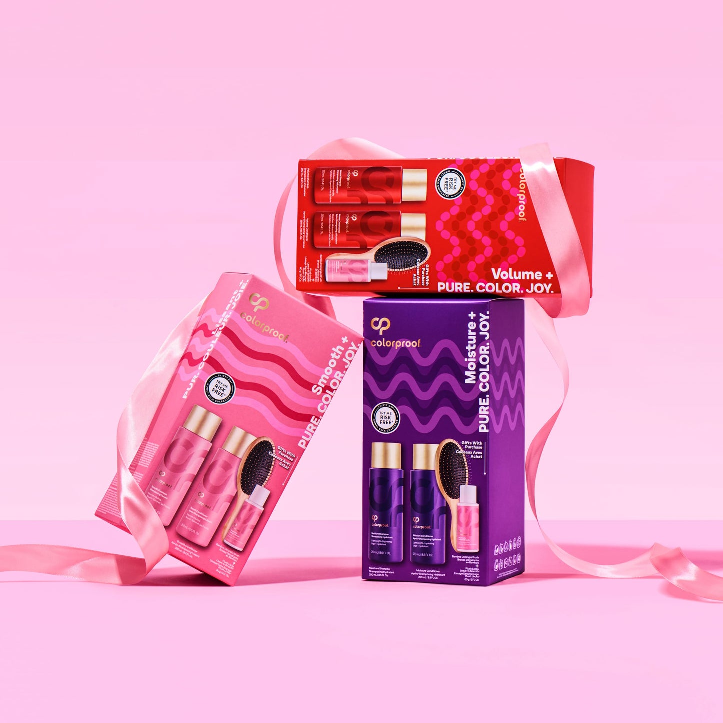 ColorProof Mothers Day Moisturizing Gift Set | Relaxation Gifts For Women Hair Care | Complete Set With Moisture Shampoo, Conditioner, Overnight Serum Beauty & Personal Care ColorProof