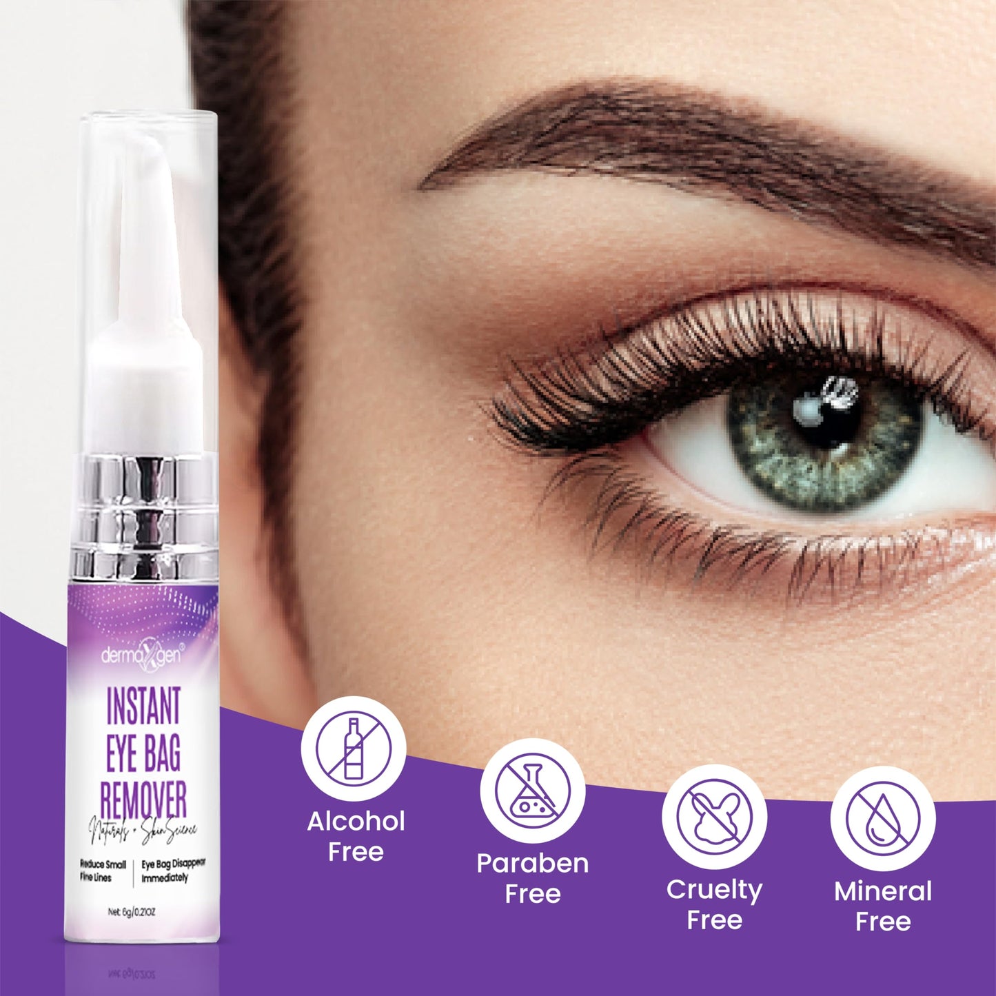 Dermaxgen Instant Under Eye Bag Remover Cream - Dark Circles Under Eye Treatment Cream for Wrinkles & Puffiness - Advanced Anti-Aging Formula Beauty & Personal Care DERMAXGEN