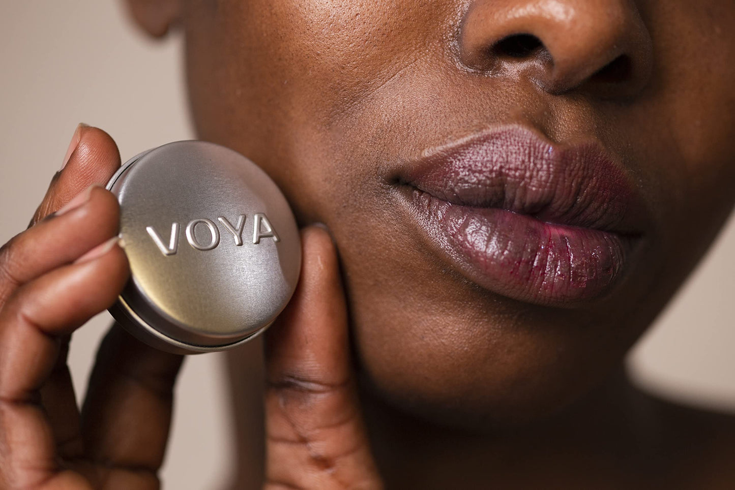 VOYA Balmelicious Organic Lip Balm, Peppermint & Vanilla Flavour, Organic, Cacao Butter, Dry Lips, 15ml Beauty and Personal Care Voya