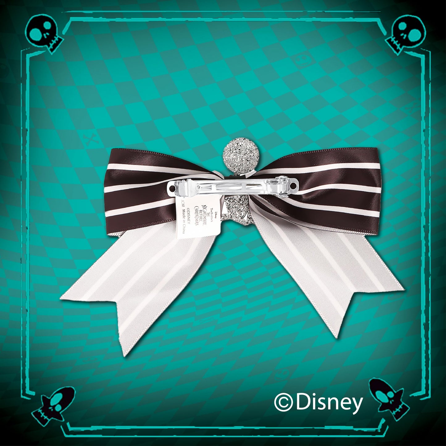Disney Nightmare Before Christmas Jack Skellington Hair Bow, Officially Licensed Beauty & Personal Care Disney