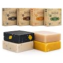 360Feel Mens Bar Soap - Made in the USA - Castile Handmade All Natural Cold Processed - Includes 4 Bold Masculine Scents: Bay Rum, Pine Tar Black Soap Beauty & Personal Care 360Feel