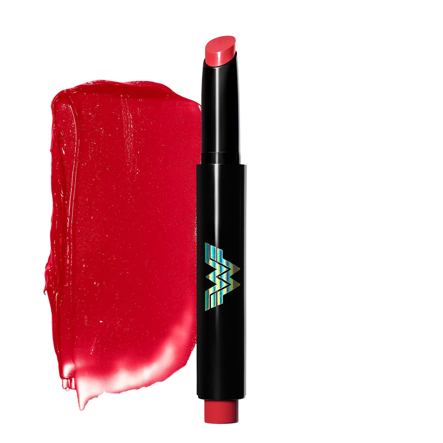 Revlon x WW84 Wonder Woman Kiss Melting Shine Lipstick, Moisturizing Non-Sticky Lipcolor with Coconut Oil and Shea Butter, in Red, 001 Courageous Beauty & Personal Care REVLON