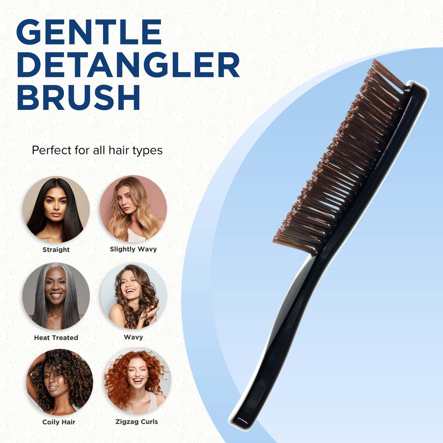 Giorgio Gentle Mini Hair Brush for Men - Dual Length Bristles for Fine and Thick Hair, Scalp Massager, Detangler, and Travel Brush Beauty & Personal Care GIORGIO