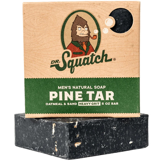 Dr. Squatch All Natural Bar Soap for Men with Heavy Grit, Pine Tar Beauty & Personal Care Dr. Squatch