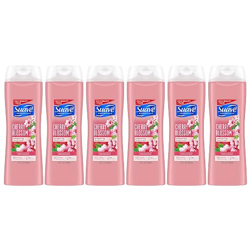 Suave Essentials Body Wash, Cherry Blossom, Packaging May Vary, 15 Fl Oz, Pack of 6 Beauty & Personal Care Suave