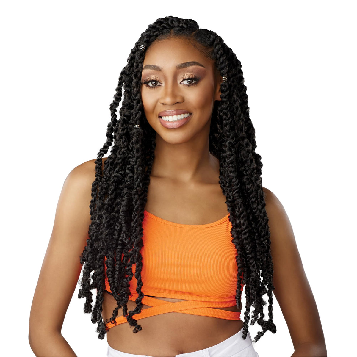 Sensationnel Lulutress Crochethair-3X Fluffy Passion Twist 20,1p 4 MEDBROWN