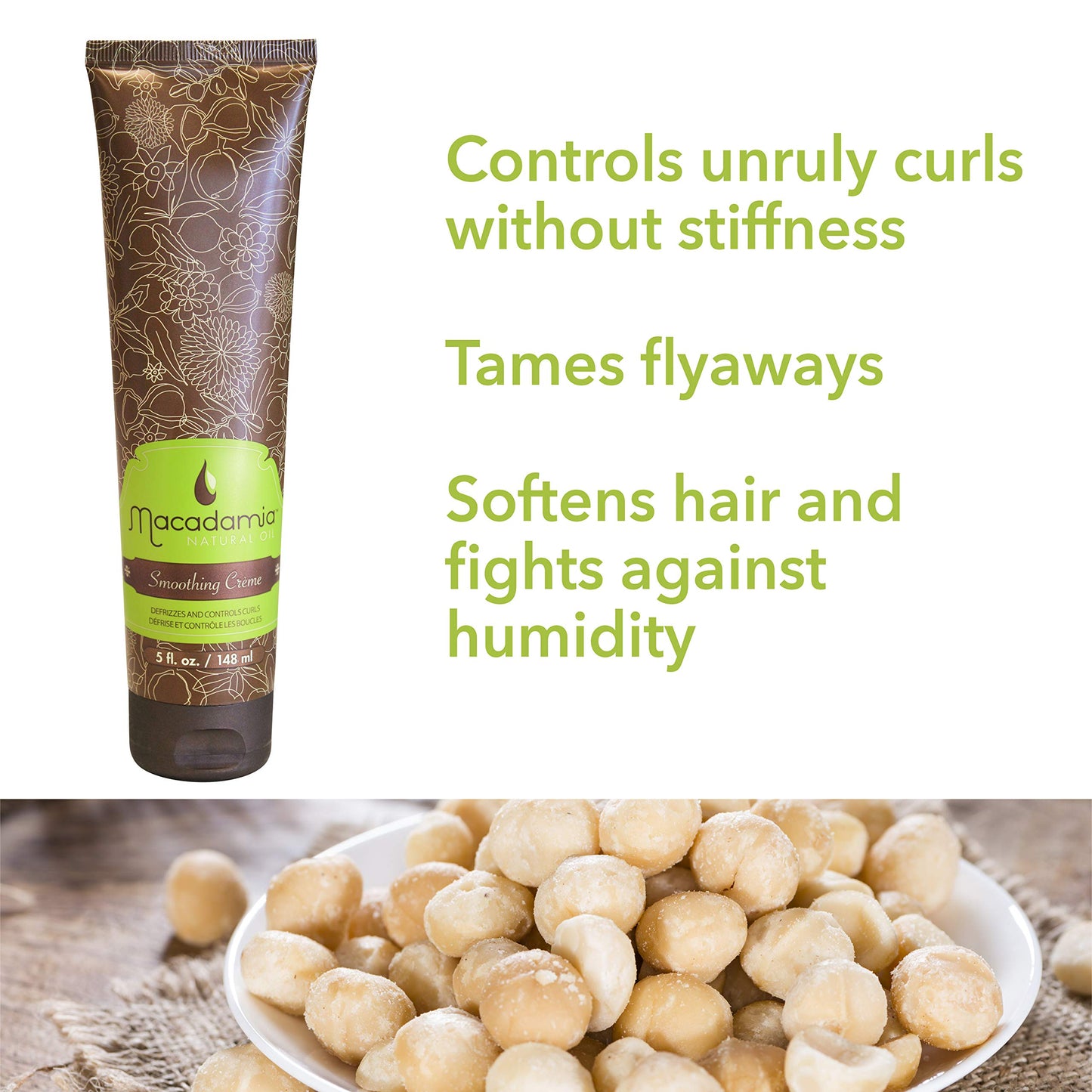Macadamia Natural Oil Smoothing Creme, 5 Fluid Ounce Beauty & Personal Care Macadamia Natural Oil
