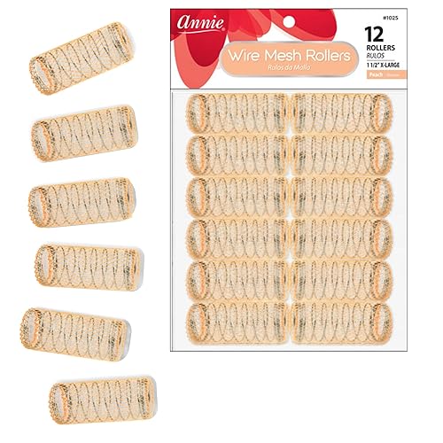 Annie 1-1/2" XL Wire Mesh Hair Rollers - 12 Pcs. Beauty & Personal Care Annie
