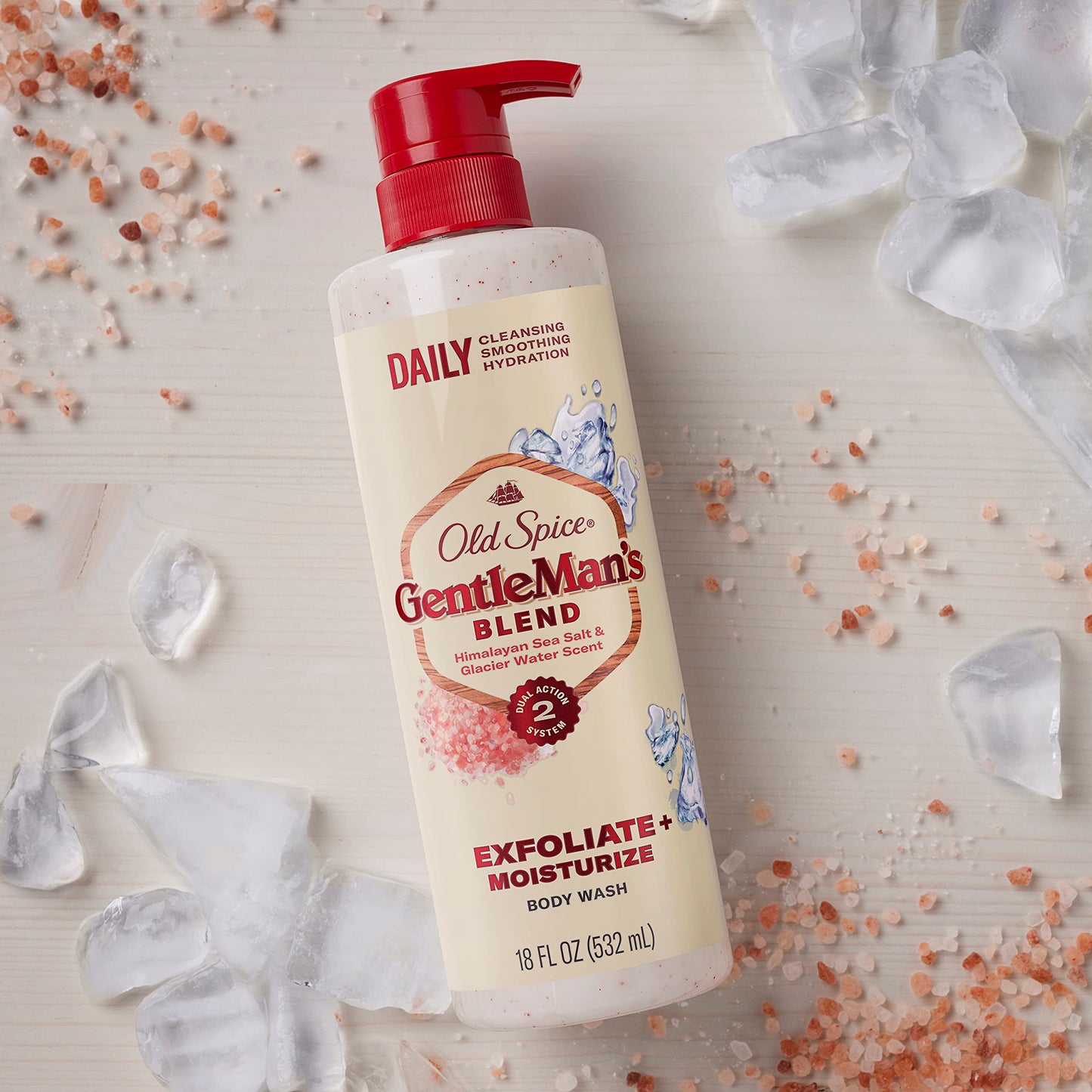 Old Spice Gentleman's Blend Exfoliating Body Wash, Himalayan Sea Salt, 532 ml Beauty & Personal Care Old Spice