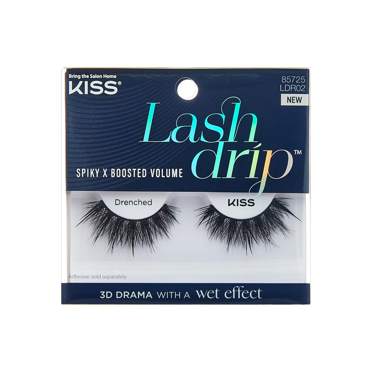 KISS Lash Drip False Eyelashes, Spiky X Boosted Volume, Unique Wet Look Hydrated Effect, Multi-Length Rewearable Fake Eyelashes, Wispy Crisscross Lash Beauty & Personal Care KISS