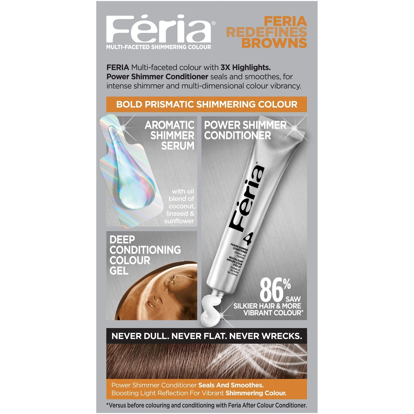L'Oreal Paris Feria Multi-Faceted Shimmering Colour, Medium Brown [50] Beauty & Personal Care L'Oreal Paris