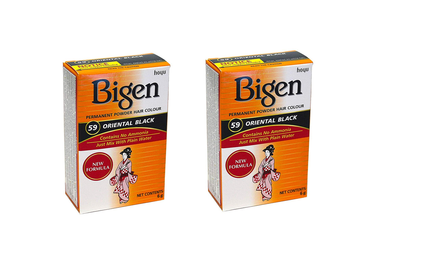 Bigen Permanent Powder Hair Color 59 Oriental Black 1 ea (Pack of 2) Beauty & Personal Care Bigen