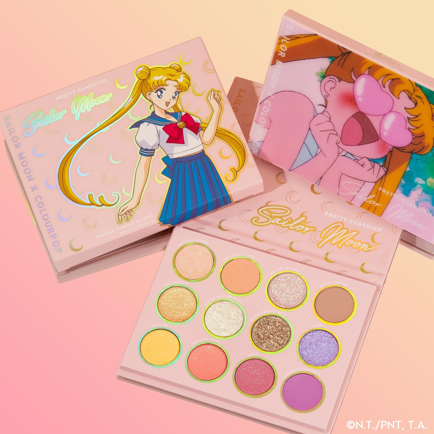 ColourPop x Sailor Moon Pretty Guardian Makeup Palette - Pastel Shadow Palette with Metallic & Matte Finishes - Buildable, Blendable & High-Pigment Beauty & Personal Care ColourPop