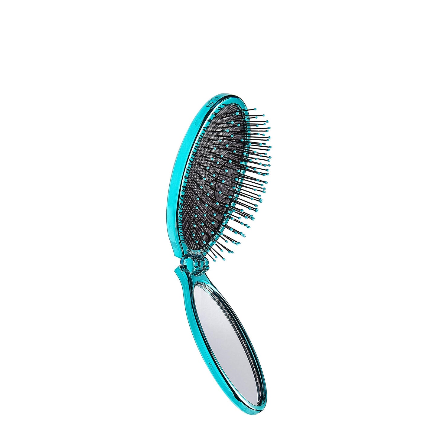 Wet Brush Pop Go Detangler, Blue Teal - Foldable, On-The-Go Design, Travel Brush, Ultrasoft IntelliFlex Bristles, Detangling Hairbrush, Built-In Beauty & Personal Care Wet Brush
