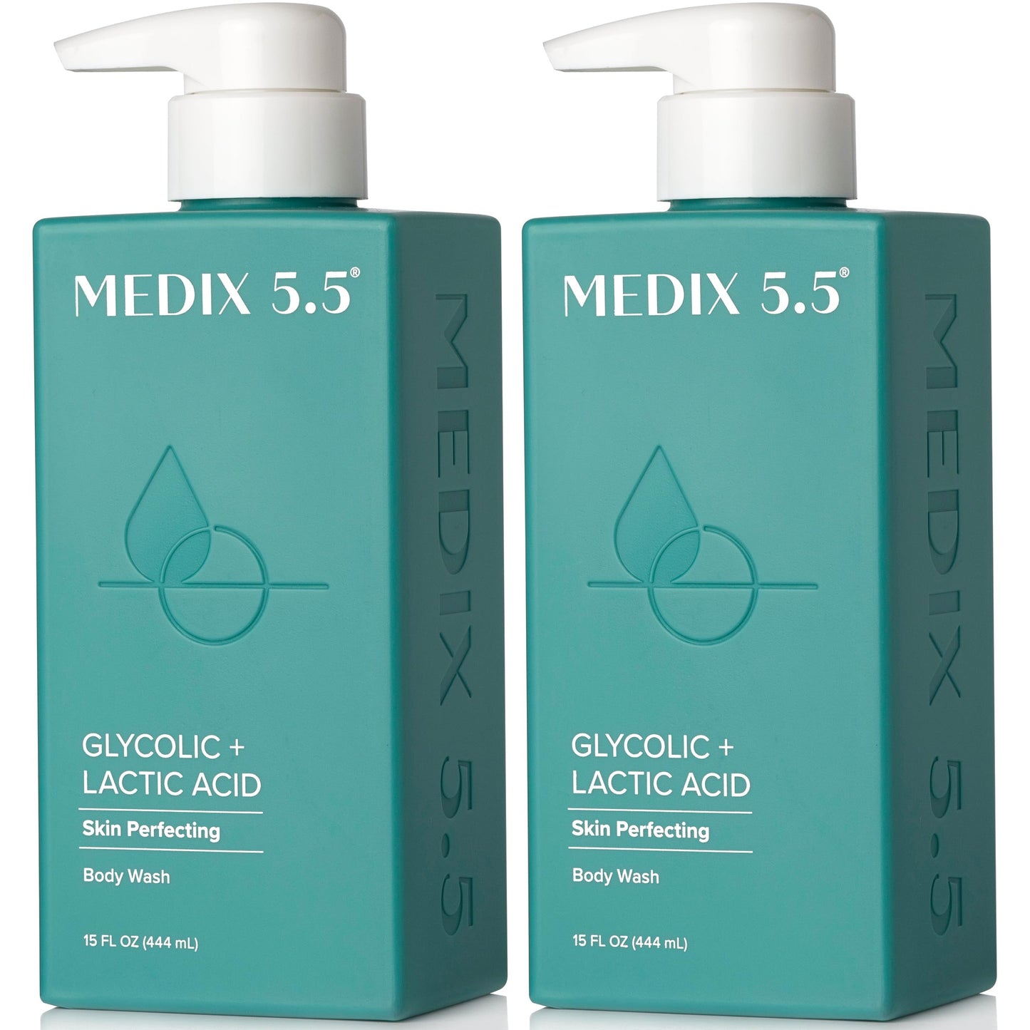 MEDIX 5.5 Glycolic Acid + Lactic Acid Exfoliating Body Wash Gel | KP Bump Eraser | AHA Exfoliant Skin Care Body Cleanser | Keratosis Pilaris & Acne | Beauty & Personal Care Medix 5.5