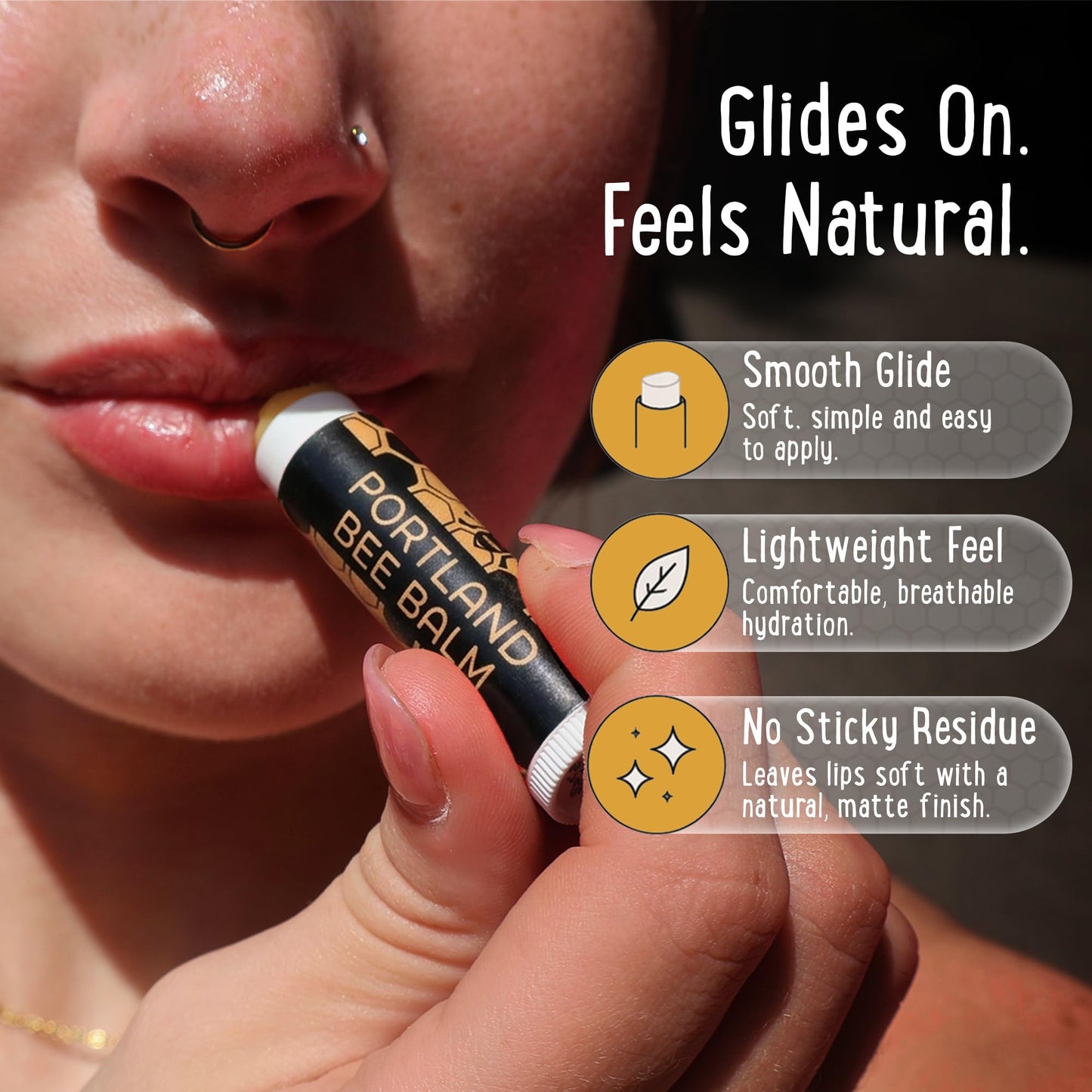 Portland Bee Balm All Natural Handmade Beeswax Lip Balm with Organic Coconut and Olive Oil (Unscented) - 9 Count - Natural Lip Balm, Cruelty Free Beauty and Personal Care Portland Bee Balm