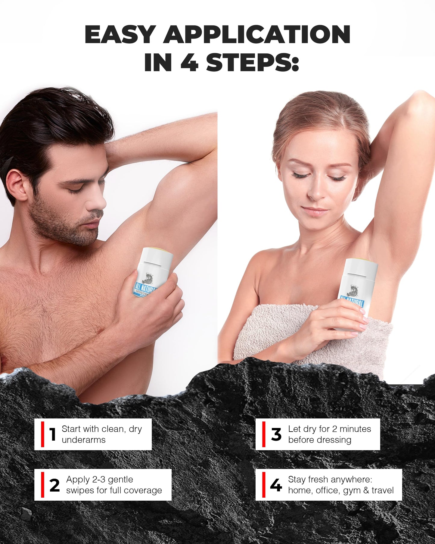 Bossman Unisex, All Natural Deodorant for Men & Women - Aluminum Free - Magic Scent Beauty and Personal Care Bossman
