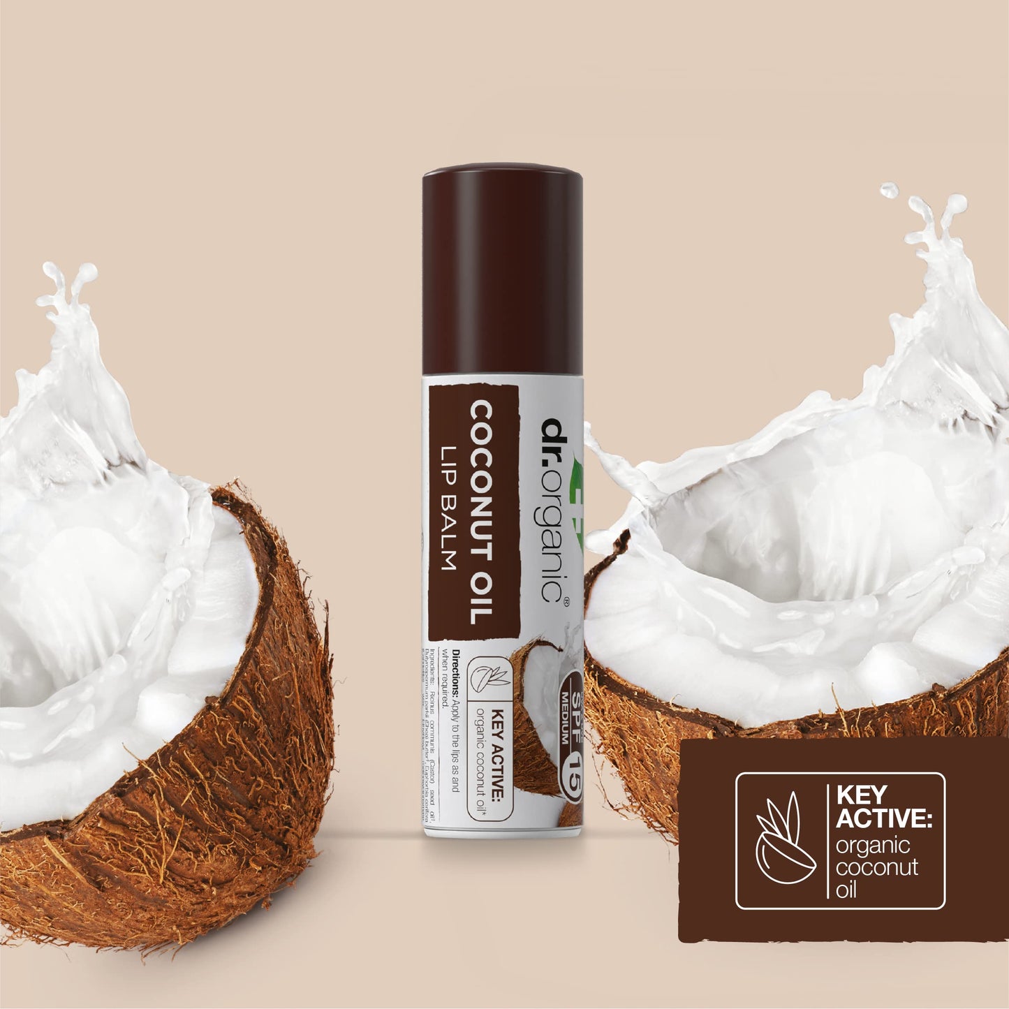 Dr Organic Virgin Coconut Oil Lip Balm 5,7 ml Beauty and Personal Care Dr. Organic