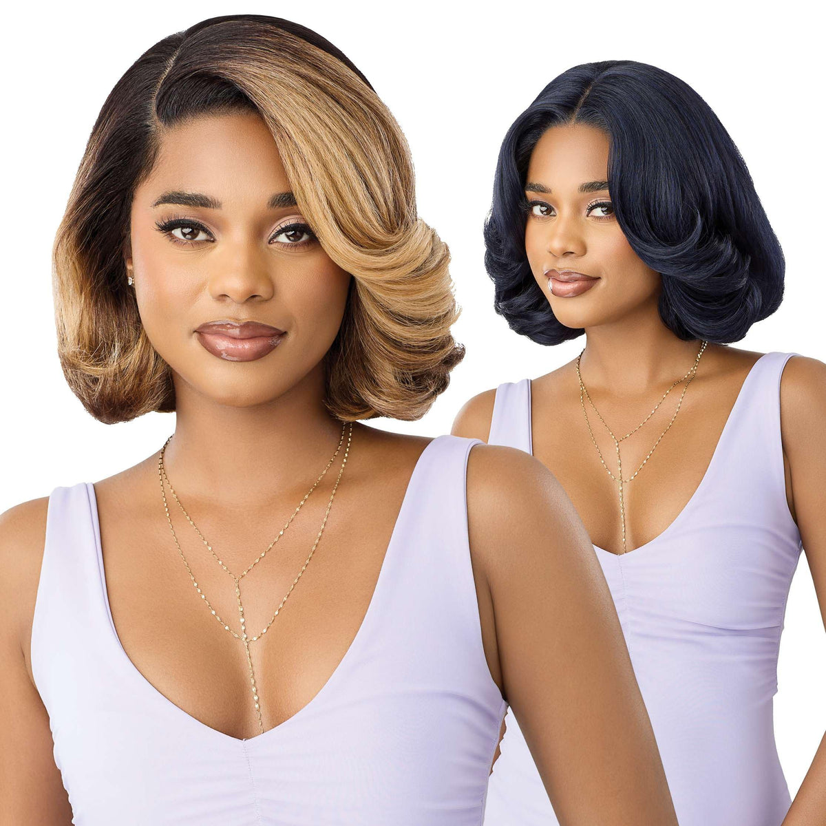 Outre Lace Front Wig - Perfect Hair Line 13X4 - Swoop Series - Swoop 23 (VINTAGE BLONDE)