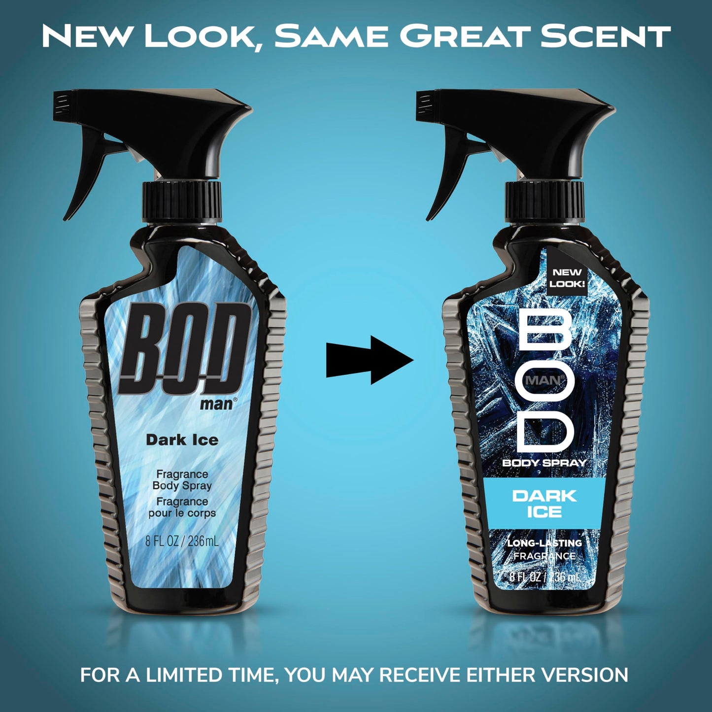 BOD man Fragrance Body Spray, Dark Ice, 8 fl oz Beauty & Personal Care BOD man