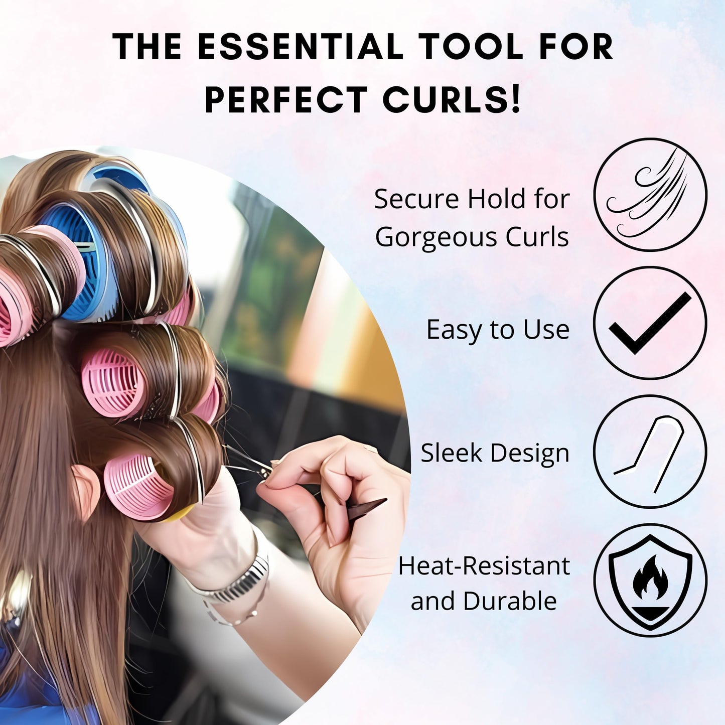 Sta-Rite Hot Roller Clips for Electric Rollers | Large | 8 Count Beauty & Personal Care Sta-Rite