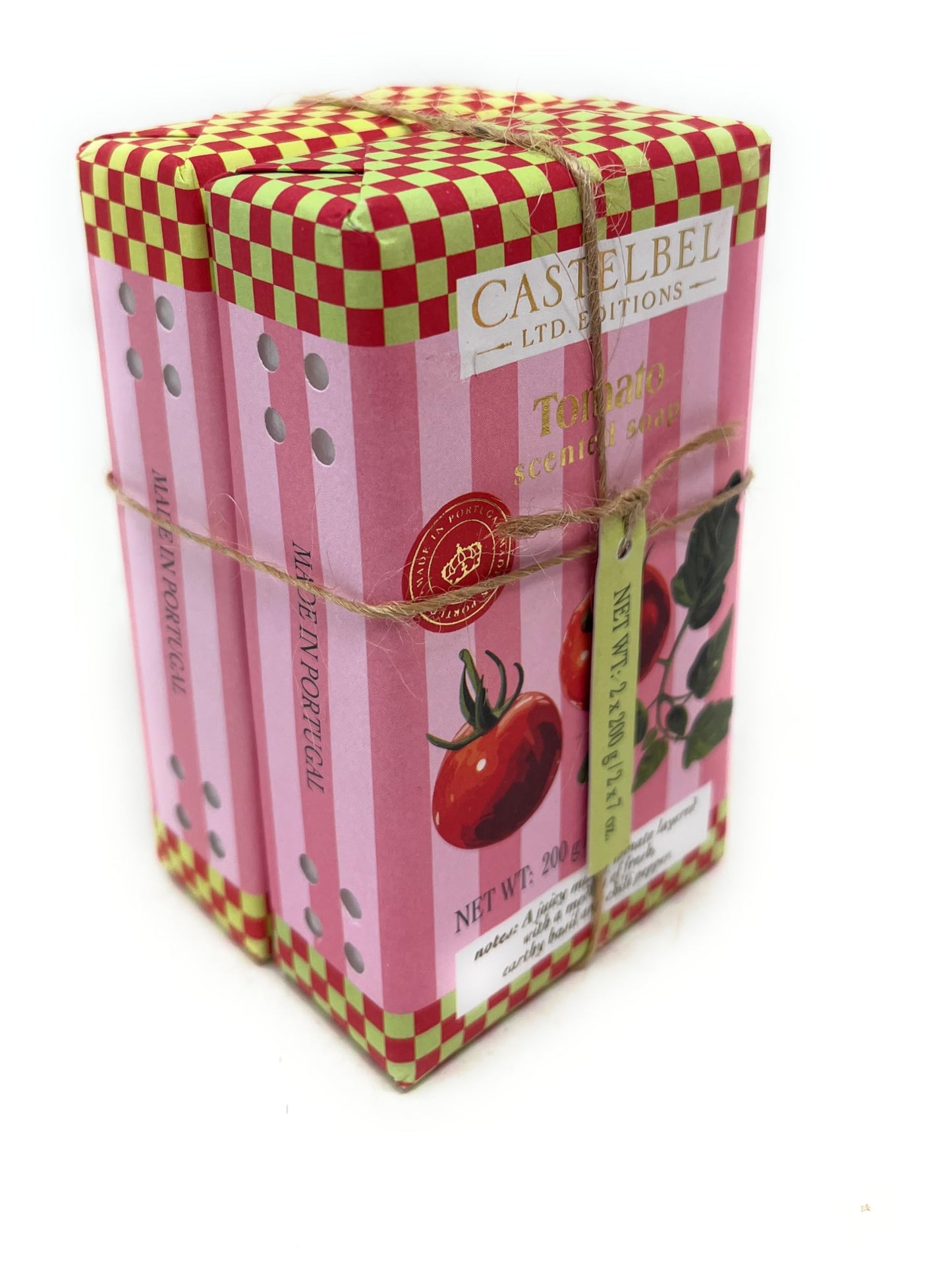 Castelbel Set of Tomato Fragranced Luxury Soap, (2) 7-Ounce Bars Beauty & Personal Care Castelbel