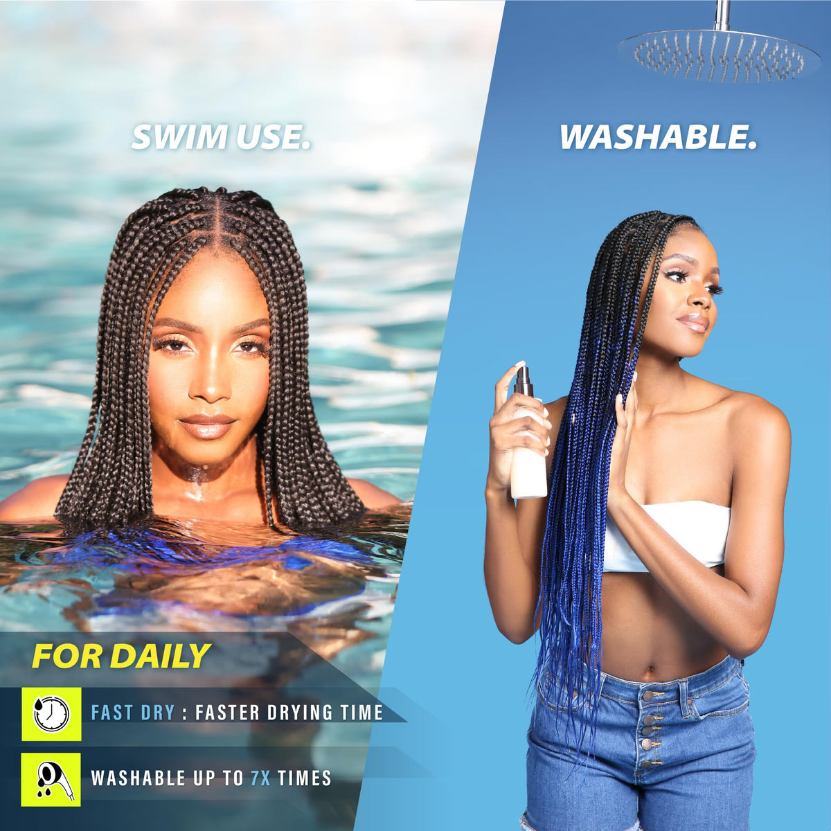 Sensationnel Ruwa Prestretched Braids-3X Water Wave 24in,1pk 613 BLONDE