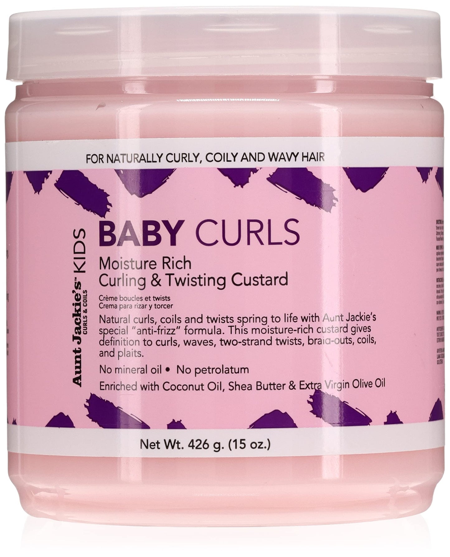 Aunt Jackie's Girls Baby Girl Curls Curling & Twisting Custard, 15 oz (Pack of 3) Beauty & Personal Care Aunt Jackie's