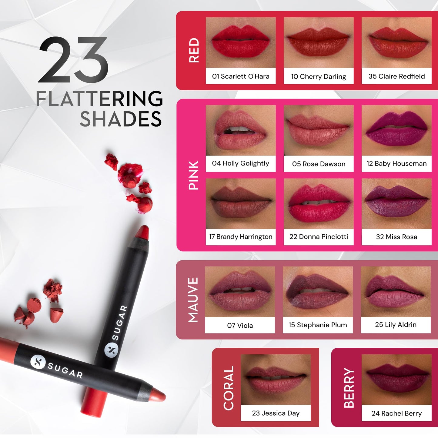 SUGAR Cosmetics Matte as Hell Crayon Lipsticks for Women Lasts Up To 8+ Hours Lip Crayon with Sharpener 2.8gm - 1 count (Pack of 1) 07 Viola Beauty & Personal Care SUGAR Cosmetics