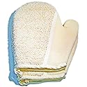 2Pack?7.8x7.7inches? Exfoliating Soft Terry Cloth Gloves Mitten Remove Dead Skin Bath Body Scrub Mitt, Deep Exfoliation Glove Skin Exfoliator Mitt Beauty & Personal Care JINS-Hung